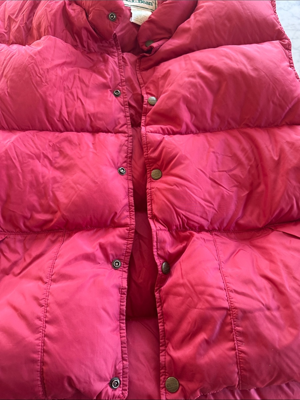 Vintage L.L. Bean Goose Down Puffer Vest - Picture 3 of 7